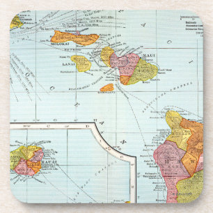 Map: Hawaii, 1905 Coaster