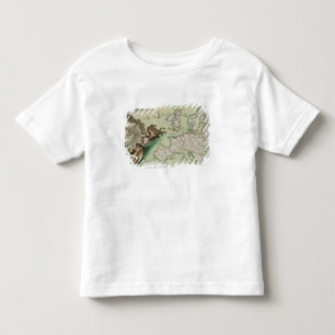 Map illustrating the Naval Attack on England Toddler T-Shirt