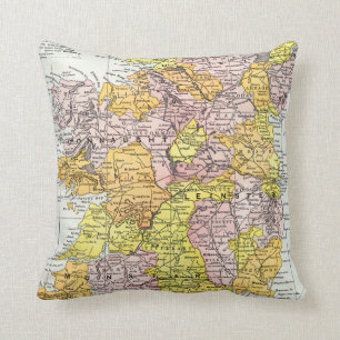 MAP: IRELAND, c1890 Cushion