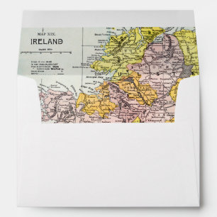MAP: IRELAND, c1890 Envelope
