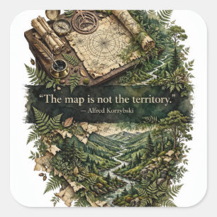 Map Is Not the Territory — Korzybski Sticker