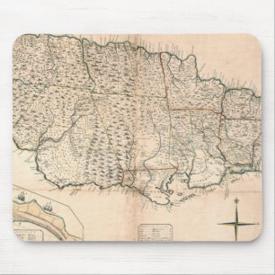 MAP: JAMAICA, 1755 2 MOUSE PAD