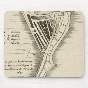 MAP: JAMAICA, 1755 MOUSE PAD