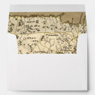 MAP: JAMAICA, 1767 ENVELOPE