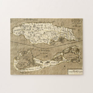 MAP: JAMAICA, 1767 JIGSAW PUZZLE