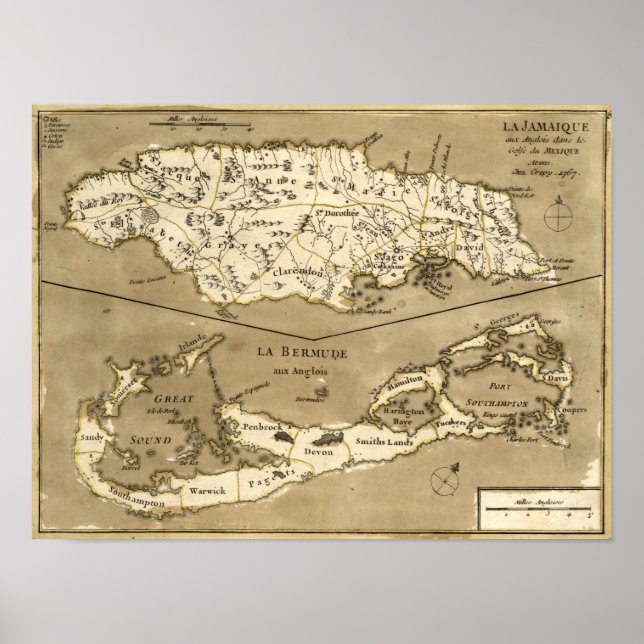 MAP: JAMAICA, 1767 POSTER (Front)
