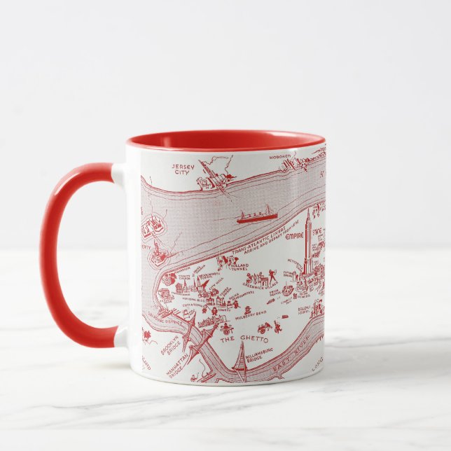MAP: MANHATTAN, c1935 Mug (Left)
