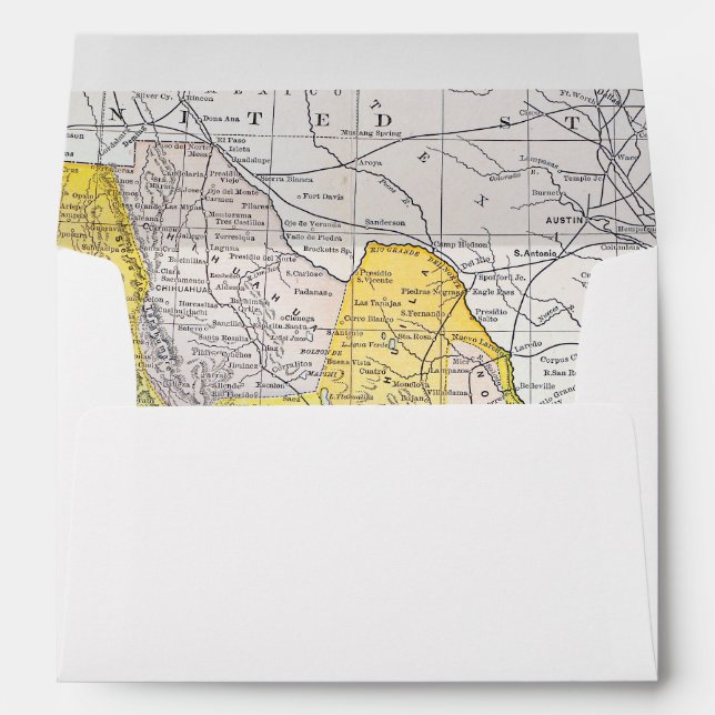 MAP: MEXICO ENVELOPE (Back (Bottom))