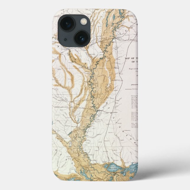 MAP: MISSISSIPPI RIVER, 1861 Case-Mate iPhone CASE (Back)