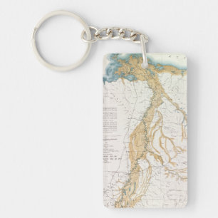 MAP: MISSISSIPPI RIVER, 1861 KEY RING