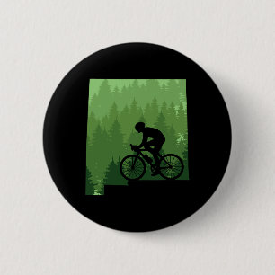 Map New Mexico Mountain Bike Rider Mtb Biking Moun 6 Cm Round Badge