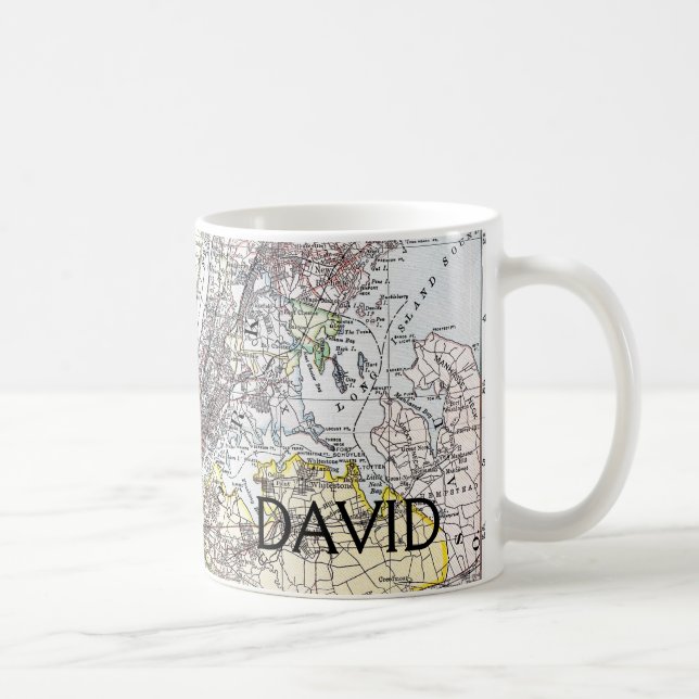 Map: New York Area, 1906 Coffee Mug (Right)