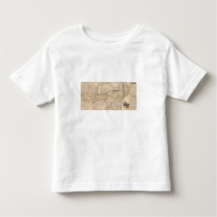 Map New York Central and Hudson River Railroad Toddler T-Shirt