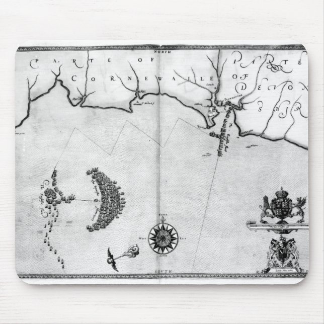 Map No.2 Showing the route of the Armada fleet Mouse Pad (Front)