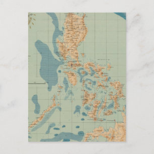 Map No 4 orographic Postcard