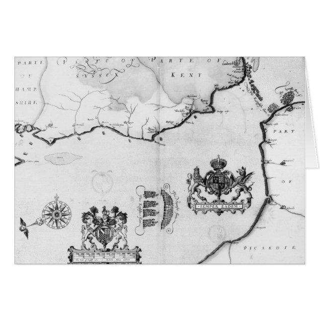 Map No.8 showing the route of the Armada fleet (Front Horizontal)