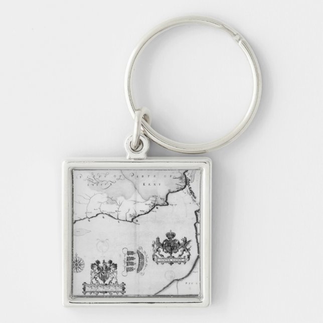 Map No.8 showing the route of the Armada fleet Key Ring (Front)
