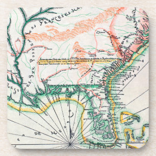 Map: North America, 1742 Coaster