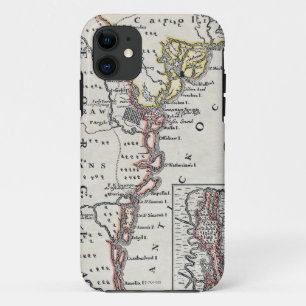Map: North America, C1700 iPhone 11 Case