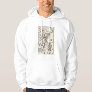 Map: North America, C1700 Hoodie
