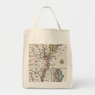 Map: North America, C1700 Tote Bag