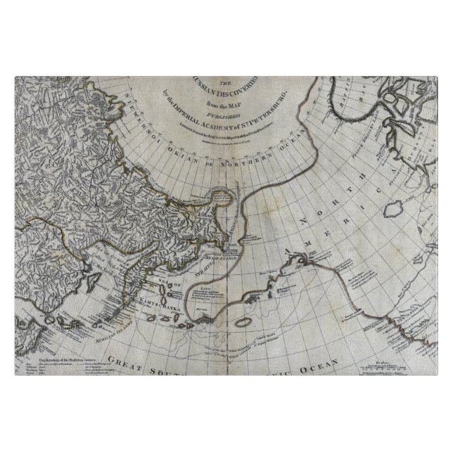 MAP: NORTH PACIFIC CUTTING BOARD (Front)