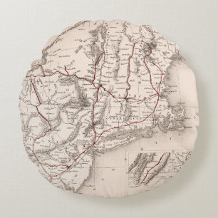 Map: Northeast USA Round Cushion