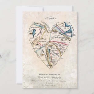 Map of a Womans Heart Holiday Card