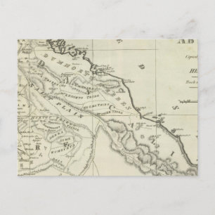 Map of Abyssinia Postcard