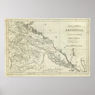 Map of Abyssinia Poster