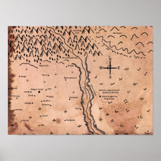 Map of Acktar Poster