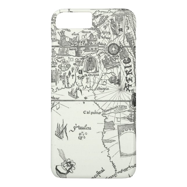 Map of Africa | 1500 Case-Mate iPhone Case (Back)