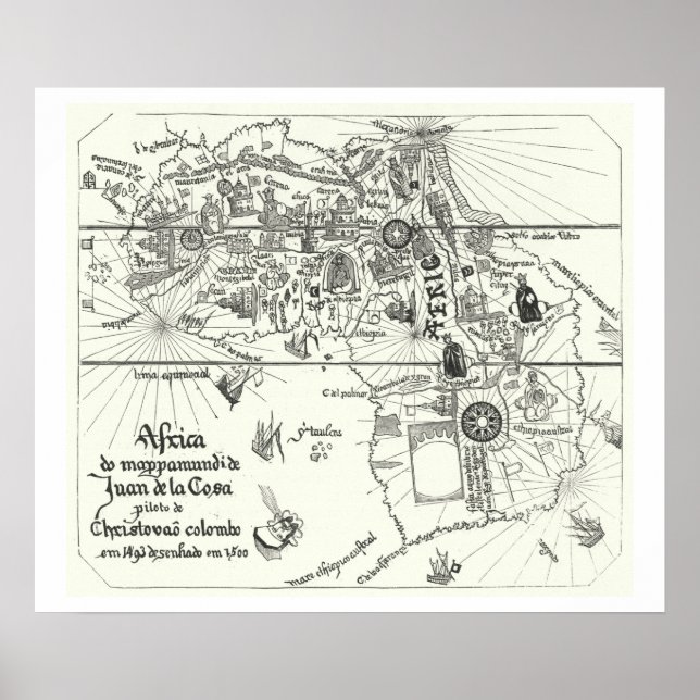 Map of Africa | 1500 Poster (Front)