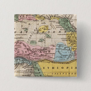 Map of Africa 15 Cm Square Badge