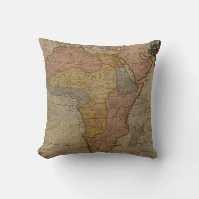 Map of Africa | 1700 Cushion (Front)
