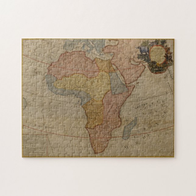 Map of Africa | 1700 Jigsaw Puzzle (Horizontal)