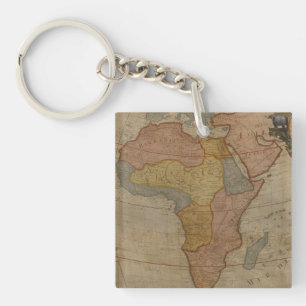 Map of Africa 1700 Key Ring