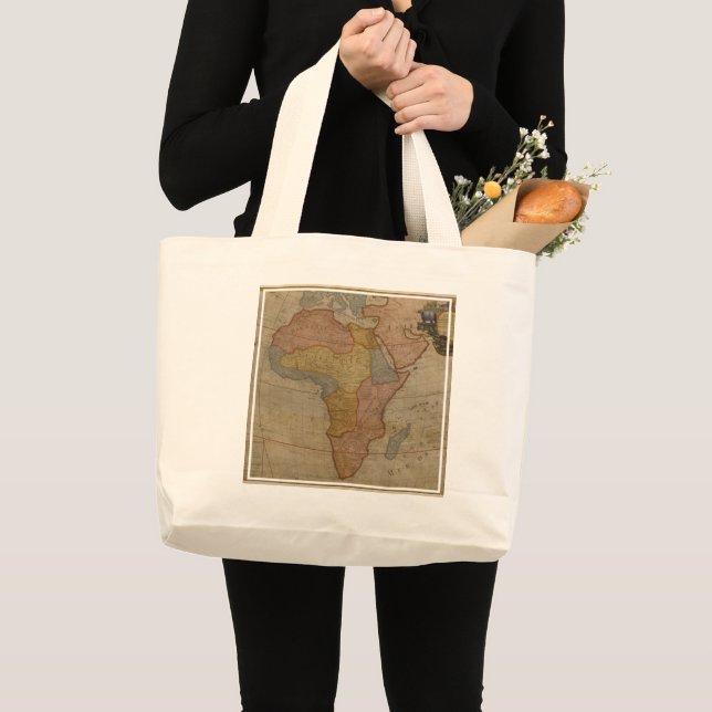 Map of Africa | 1700 Large Tote Bag (Front (Product))