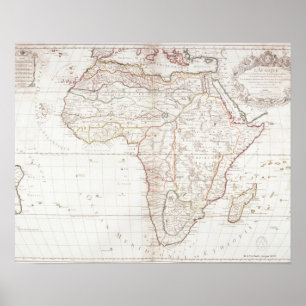 Map of Africa 2 Poster