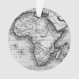 Map of Africa Engraved by Thomas Stirling Ornament