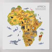 Map of Africa | Flora & Fauna