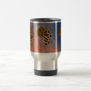Map of AFRICA Leopard Spots Wildlife Mug