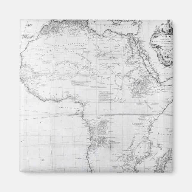 Map of Africa Magnet (Front)