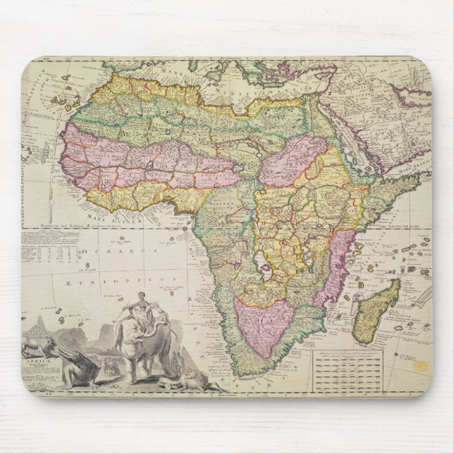 Map of Africa Mouse Pad (Front)