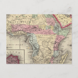Map Of Africa Postcard