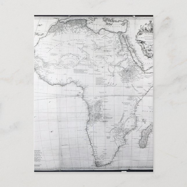 Map of Africa Postcard (Front)