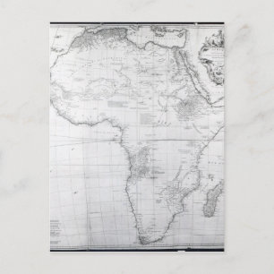 Map of Africa Postcard