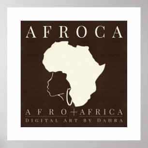 Map of Africa Poster