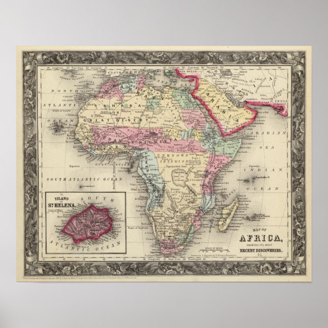 Map Of Africa Poster (Front)