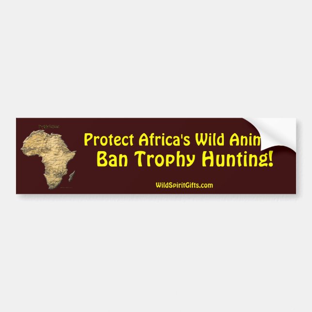 Map of AFRICA Series Bumper Sticker (Front)